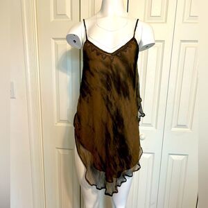 Free People womens Sleeveless Beaded Blouse Top